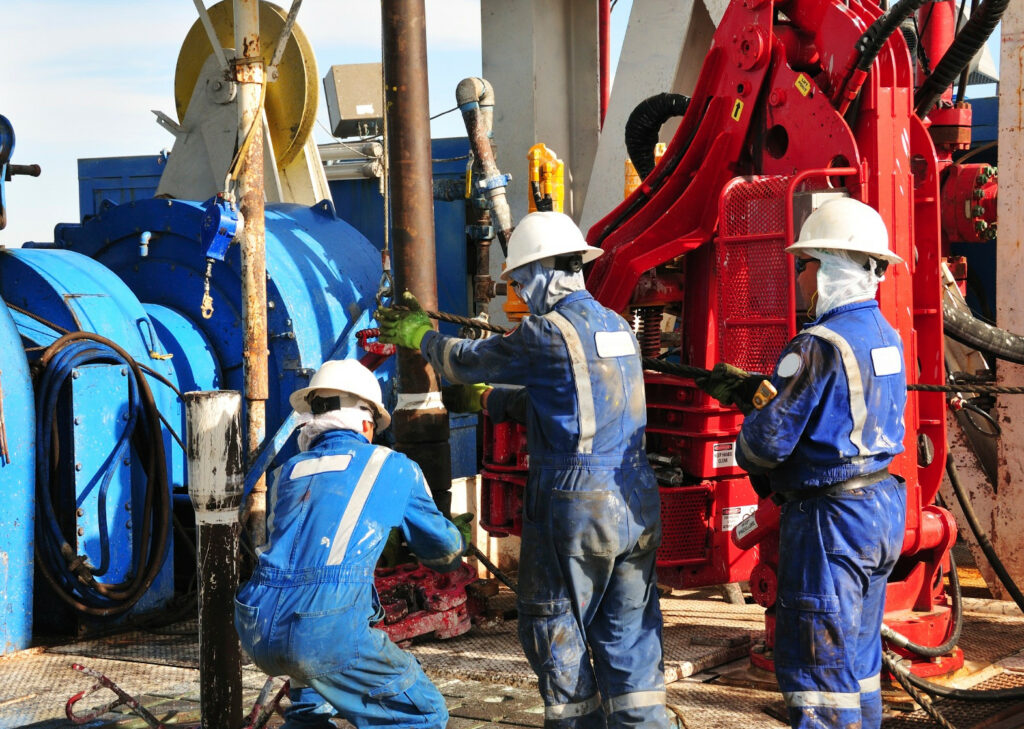 Picture of the Drilling Floor on a Oil and Gas Drilling Rig - WiMark Industries Served